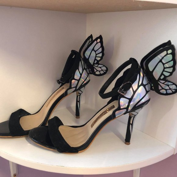 Black butterfly heels - Picture 2 of 5